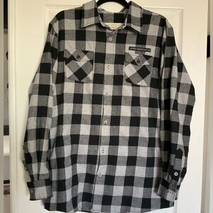 Men’s Avery Brewing Custom Flannel Long-Sleeved Shirt Size XL